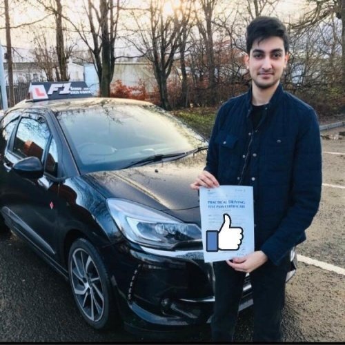 F1 School learner who passed their driving test in Glasgow
