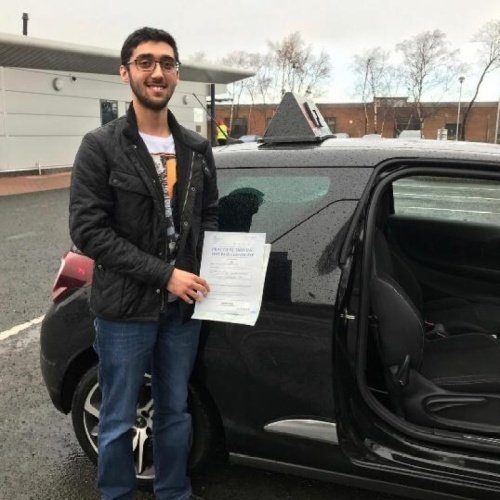F1 School learner who passed their driving test in Glasgow