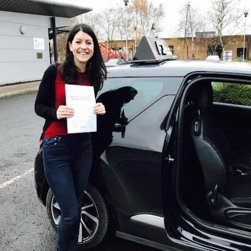F1 School learner who passed their driving test in Glasgow