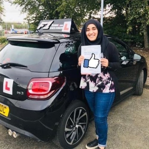 F1 School learner who passed their driving test in Glasgow