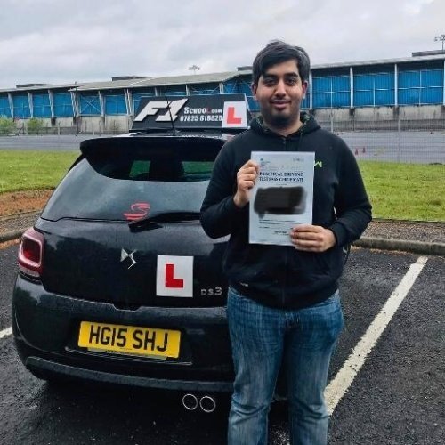 F1 School learner who passed their driving test in Glasgow