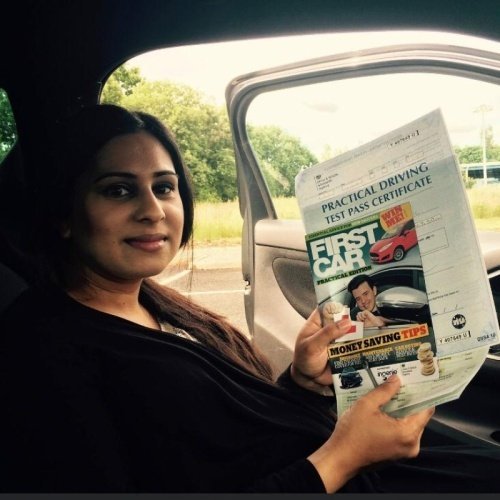 F1 School learner who passed their driving test in Glasgow