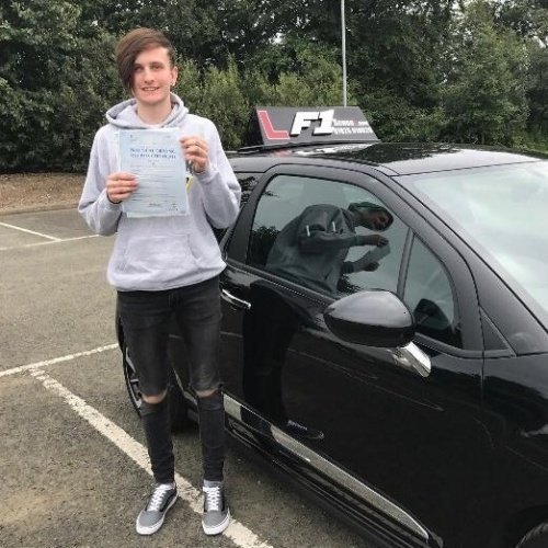 F1 School learner who passed their driving test in Glasgow