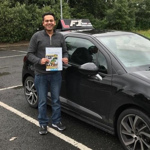 F1 School learner who passed their driving test in Glasgow