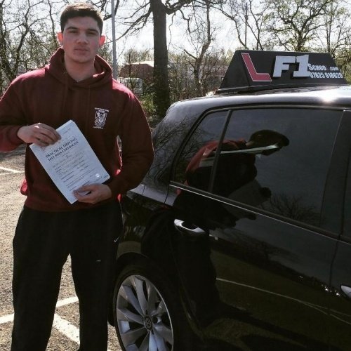 F1 School learner who passed their driving test in Glasgow