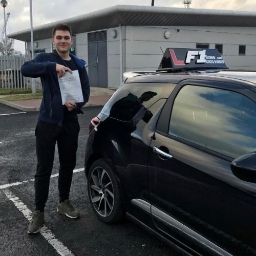 F1 School learner who passed their driving test in Glasgow
