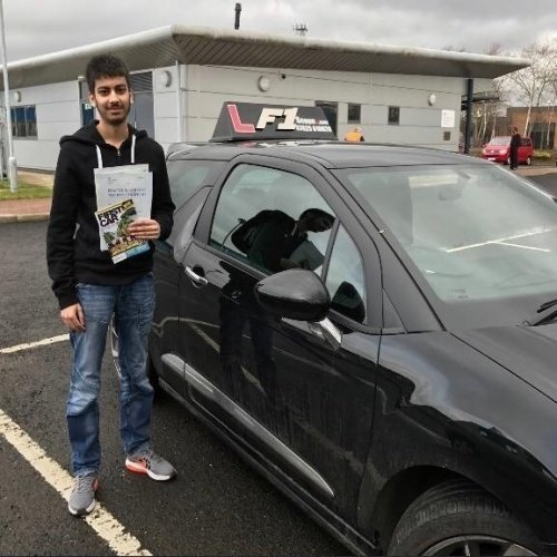 F1 School learner who passed their driving test in Glasgow