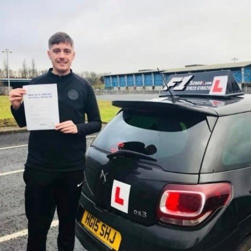 F1 School learner who passed their driving test in Glasgow