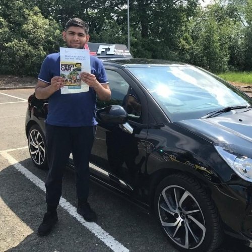F1 School learner who passed their driving test in Glasgow