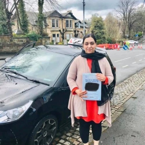 F1 School learner who passed their driving test in Glasgow