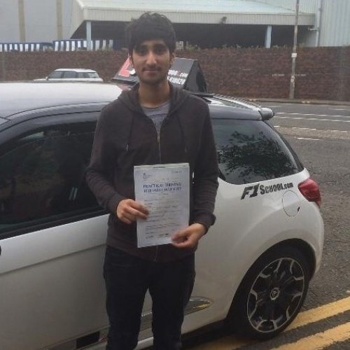 F1 School learner who passed their driving test in Glasgow