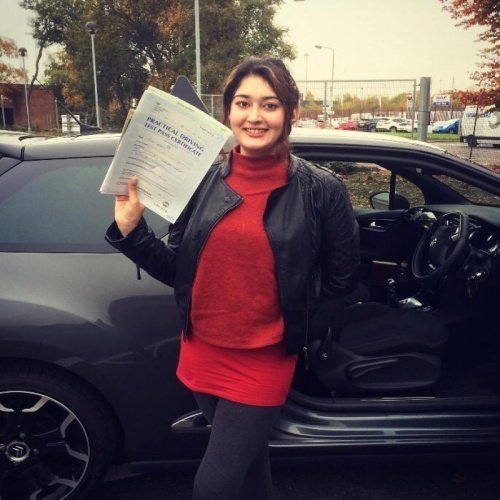 F1 School learner who passed their driving test in Glasgow