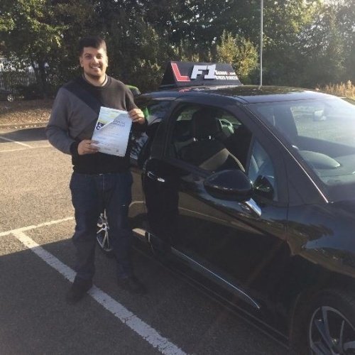 F1 School learner who passed their driving test in Glasgow