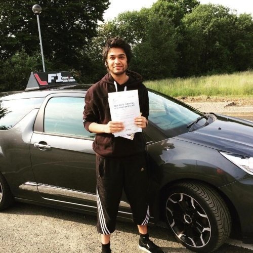 F1 School learner who passed their driving test in Glasgow
