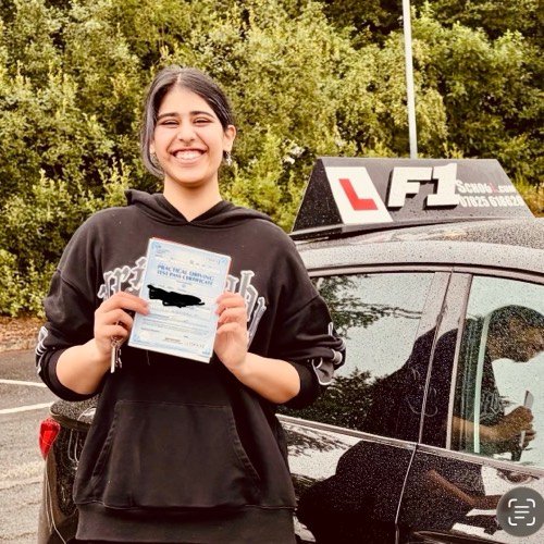 F1 School learner who passed their driving test in Glasgow