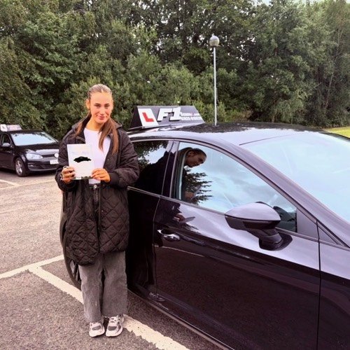 F1 School learner who passed their driving test in Glasgow