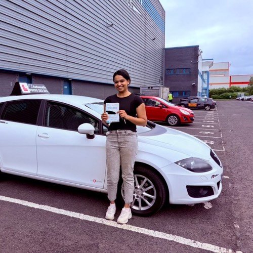 F1 School learner who passed their driving test in Glasgow