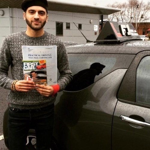 F1 School learner who passed their driving test in Glasgow