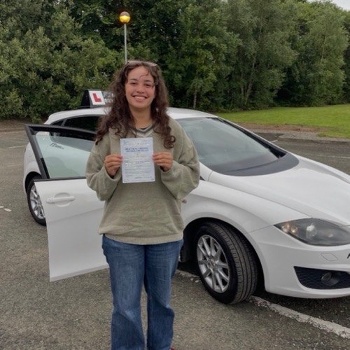 F1 School learner who passed their driving test in Glasgow