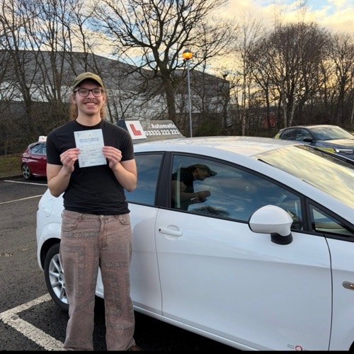 F1 School learner who passed their driving test in Glasgow