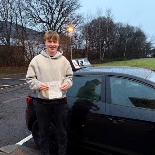 F1 School learner who passed their driving test in Glasgow