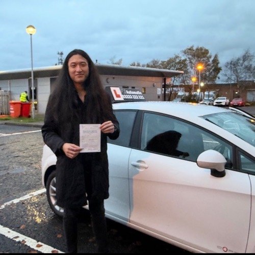 F1 School learner who passed their driving test in Glasgow
