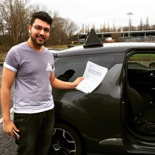 F1 School learner who passed their driving test in Glasgow