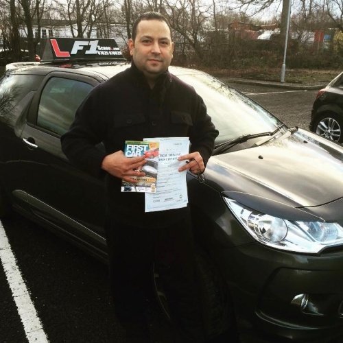 F1 School learner who passed their driving test in Glasgow